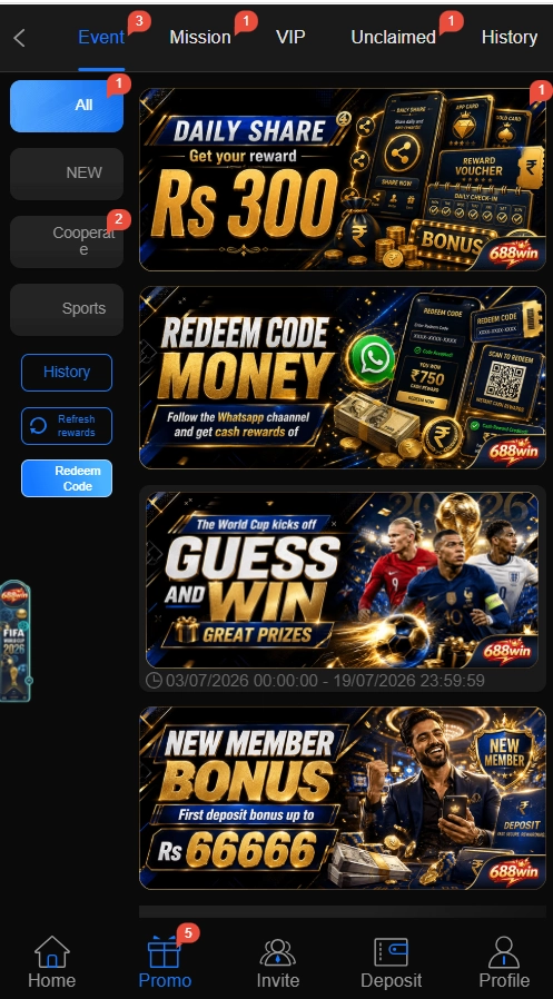 688Win Game Promotions