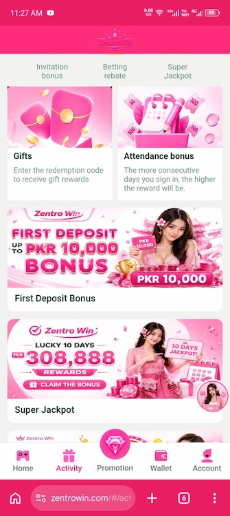 ZENTRO Win Game Bonuses