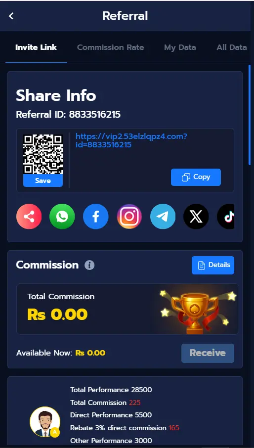 888Ace Game Referral Program