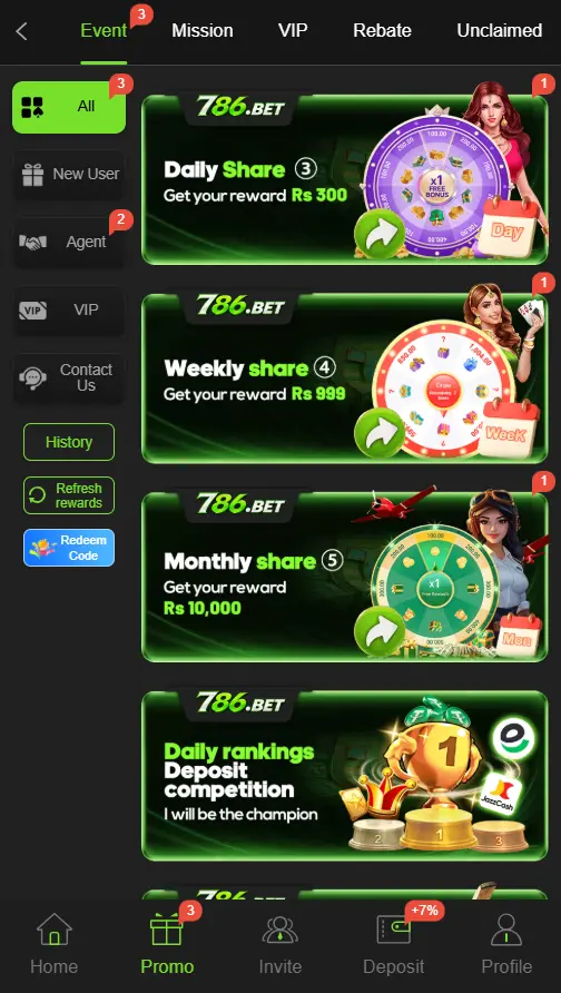 786Bet Game Promotion