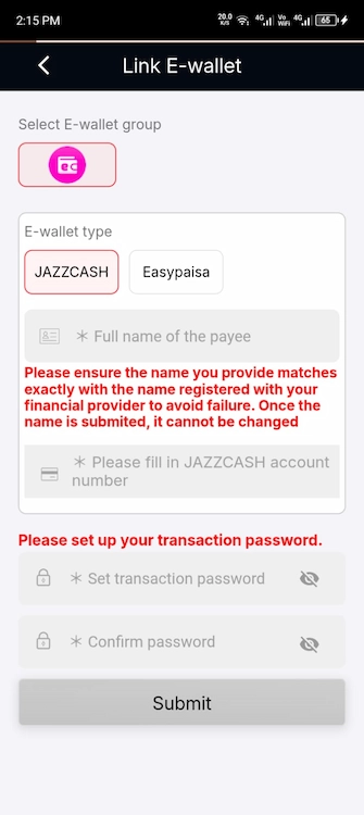 Play Rupees Game Withdraw